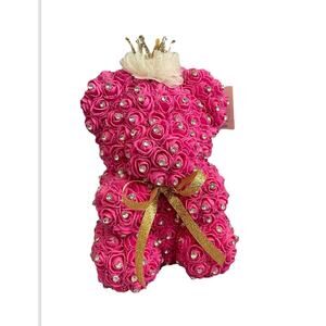 Handmade Bear With Diamonds & Crown
